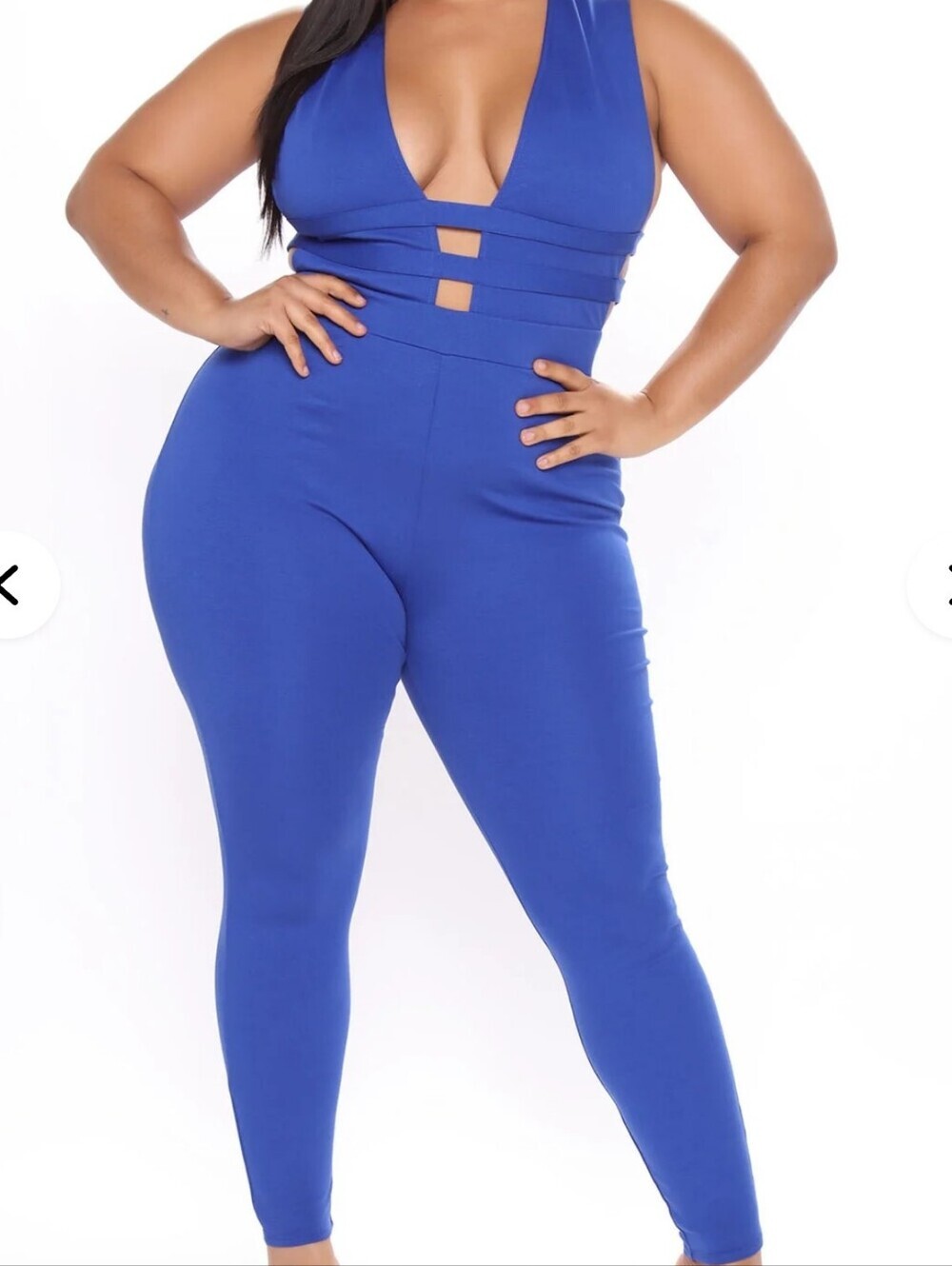 LIKE NEW FASHION NOVA 2X CUT OUT JUMPSUIT